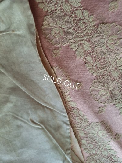 画像16: アンティークレースパターン花柄カーテンA