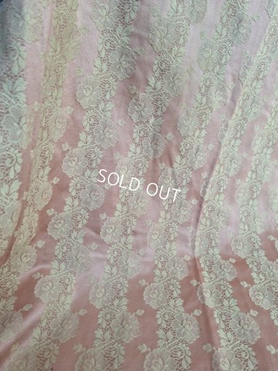 画像2: アンティークレースパターン花柄カーテンA