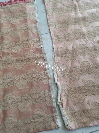 画像7: アンティークレースパターン花柄ペアカーテンB