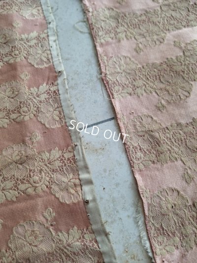 画像8: アンティークレースパターン花柄ペアカーテンB