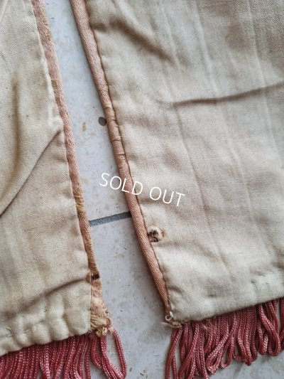 画像12: アンティークレースパターン花柄ペアカーテンB