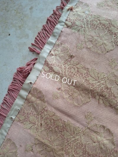 画像13: アンティークレースパターン花柄ペアカーテンB