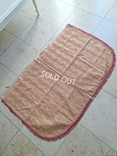 画像2: アンティークレースパターン花柄ペアカーテンB