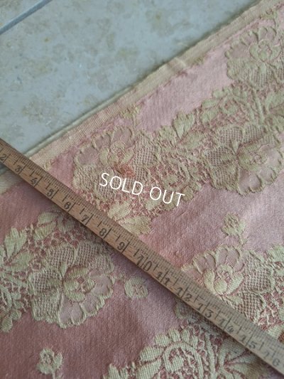 画像8: アンティークレースパターン花柄カーテンC