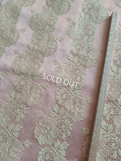 画像2: アンティークレースパターン花柄カーテンC