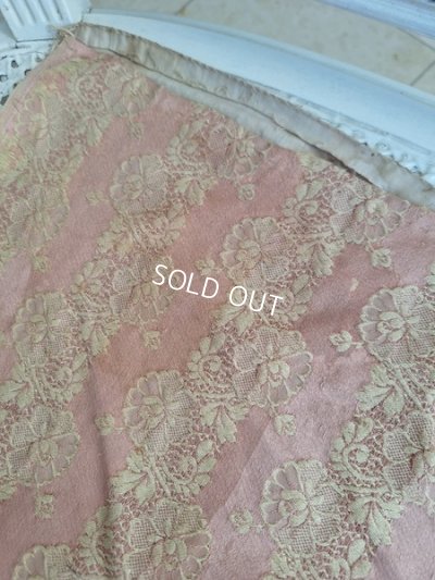 画像22: アンティークレースパターン花柄生地D