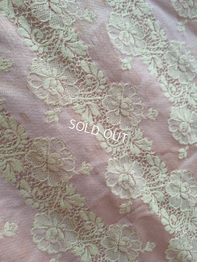 画像20: アンティークレースパターン花柄生地D