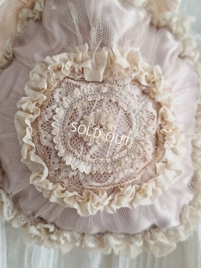 画像2: アンティークレース装飾ポーチ