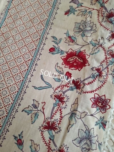 画像10: アンティーク花柄カーテン
