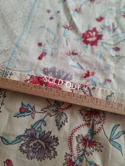 画像9: アンティーク花柄カーテン