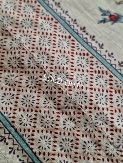 画像6: アンティーク花柄カーテン