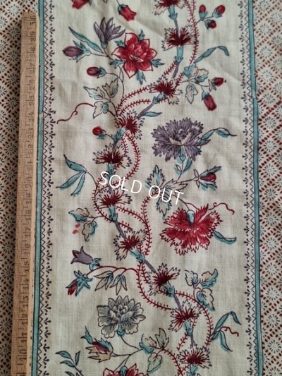 画像3: アンティーク花柄カーテン