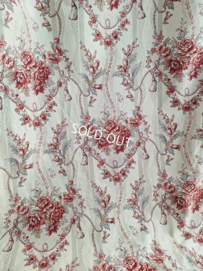 画像5: ローズ柄カーテン