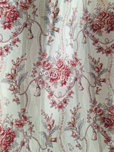 画像7: ローズ柄カーテン