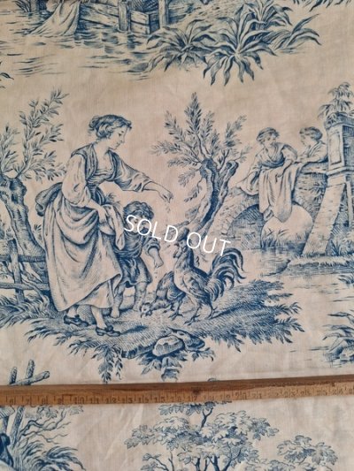 画像2: トワルドジュイ柄端切れカーテン