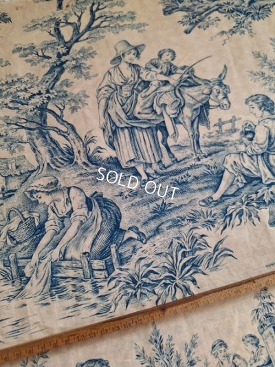 画像9: トワルドジュイ柄端切れカーテン