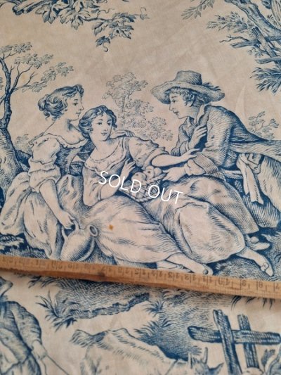 画像11: トワルドジュイ柄端切れカーテン