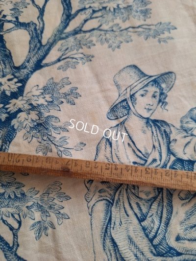 画像13: トワルドジュイ柄端切れカーテン