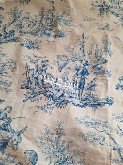 画像18: トワルドジュイ柄端切れカーテン