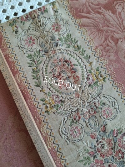 画像9: フレンチ花柄アンティークカーテン