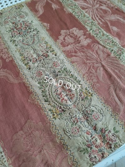 画像24: フレンチ花柄アンティークカーテン