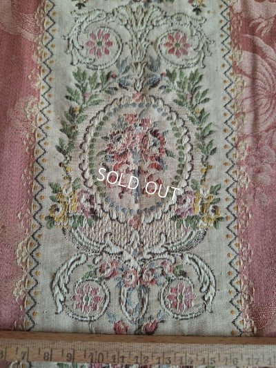 画像25: フレンチ花柄アンティークカーテン