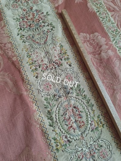 画像27: フレンチ花柄アンティークカーテン