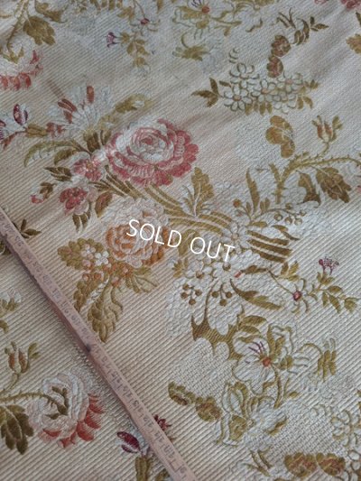 画像4: アンティーク花柄生地カーテン