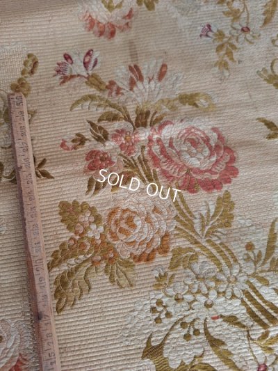 画像5: アンティーク花柄生地カーテン