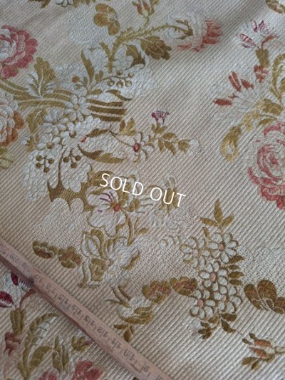画像6: アンティーク花柄生地カーテン