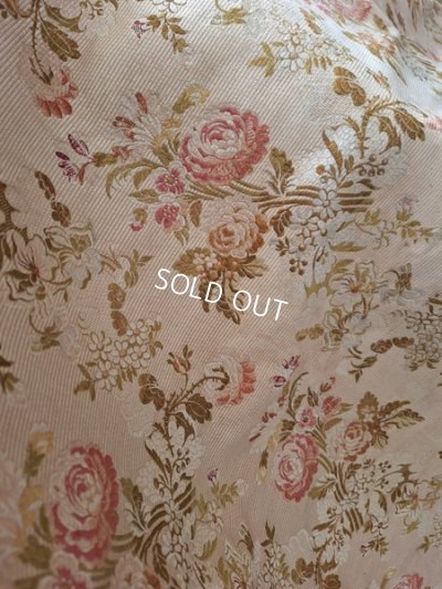 画像7: アンティーク花柄生地カーテン