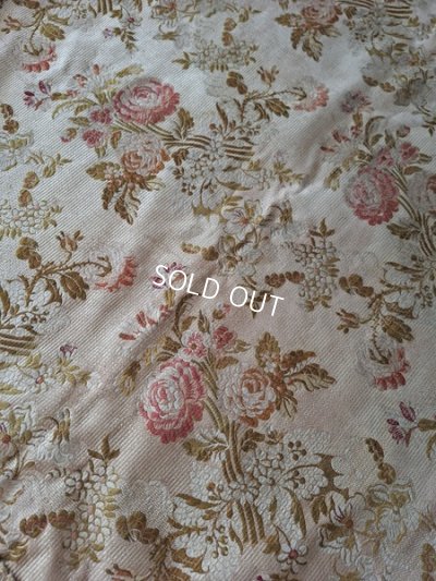 画像10: アンティーク花柄生地カーテン