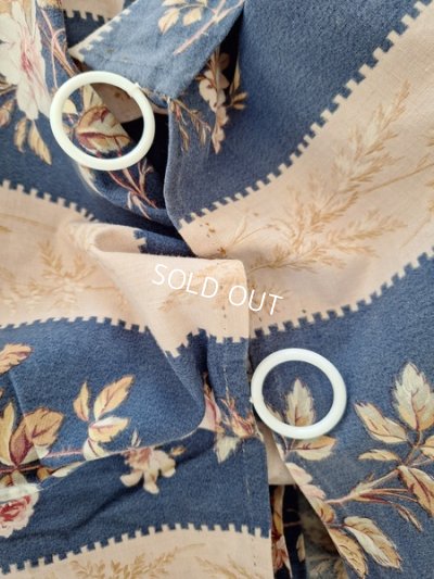 画像14: アンティークローズ柄カーテン