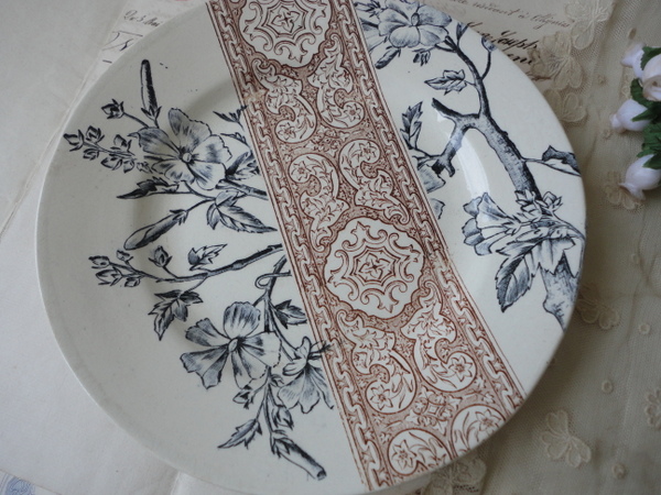 ロンシャン花柄プレート アンティークショップ