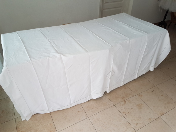 組み合わせ自由自在 アンティークピュアリネンレースのモノグラム入り