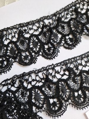 画像11: アンティークブラックレースセット