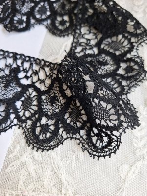 画像12: アンティークブラックレースセット