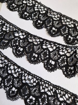 画像19: アンティークブラックレースセット