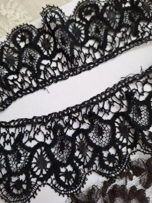 画像25: アンティークブラックレースセット