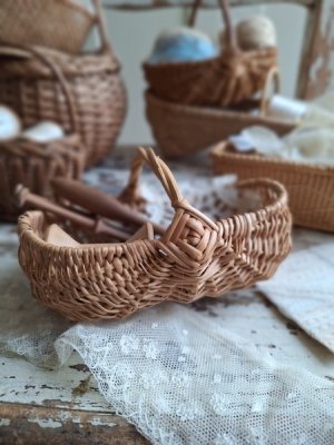 画像28: アンティーク小さなバスケット