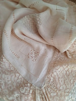 画像2: アンティークレースクロス