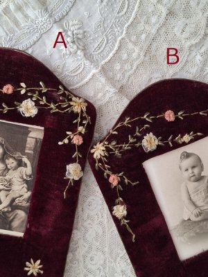 画像3: アンティークリボン刺繍フォトスタンド