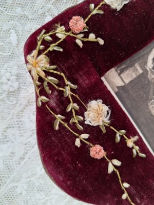 画像11: アンティークリボン刺繍フォトスタンド