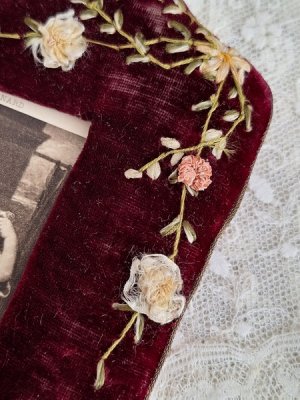 画像12: アンティークリボン刺繍フォトスタンド