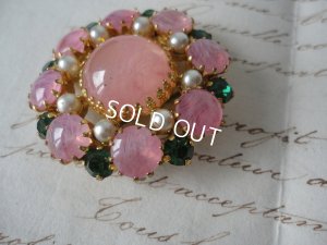 画像6: ピンク石のブローチ　