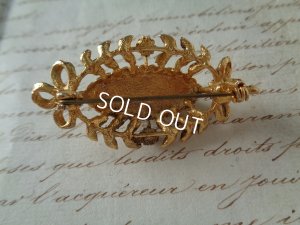 画像3: イギリス製ブルーガラスブローチ