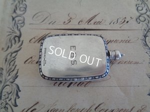 画像2: ギロッシュエナメルローズ柄ペンダントトップ