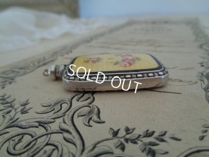 画像7: ギロッシュエナメルローズ柄ペンダントトップ