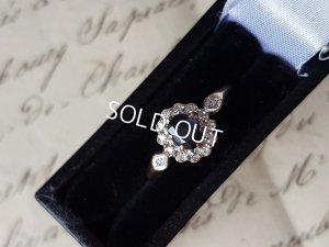 画像2: 英国製9Kサファイアとダイアモンドリング