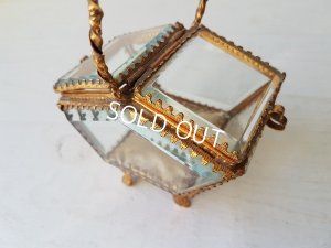 画像6: バスケット型ガラスジュエリーボックス